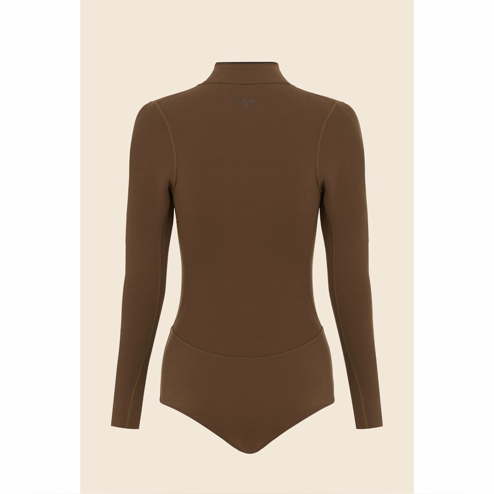 Abysse Lotte Springsuit Brown Long Sleeve Wetsuit - Picture 5 of 7